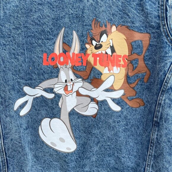 Men’s  Members Only Looney Tunes Denim Jacket Sz M - Picture 6 of 6
